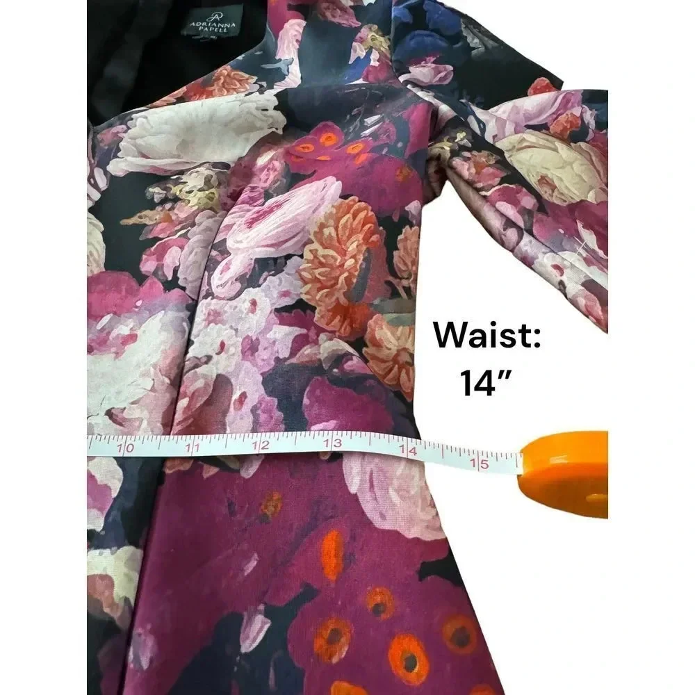 Adrianna Papell Floral Printed‎ Scuba Sheath Dress ( Size 10) - Picture 8 of 12